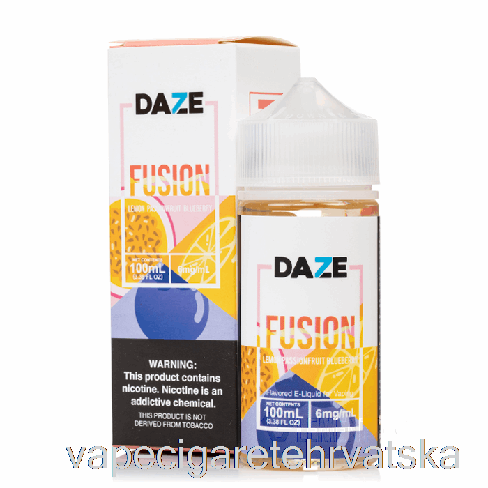 Vape Cigarete Limun Passionfruit Borovnica - 7 Daze Fusion - 100ml 0mg